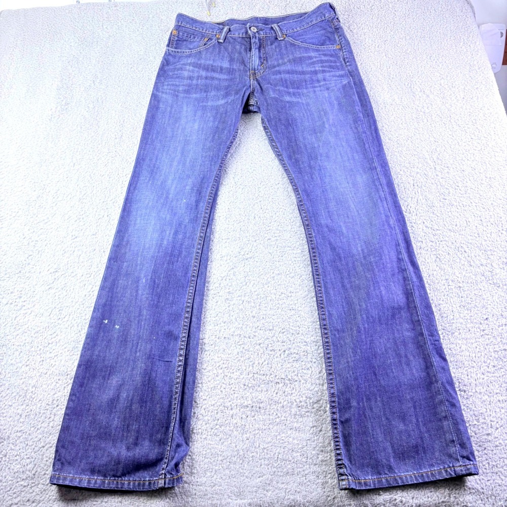 Levi 527 Slim Bootcut Jeans Mens 32x32 Blue Denim Low Mid Rise Stretch Casual